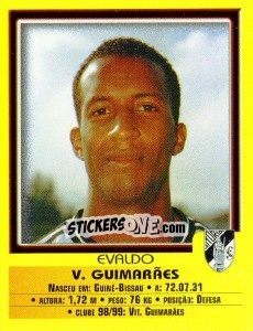 Sticker Evaldo - Futebol 1999-2000 n. 112 - Panini