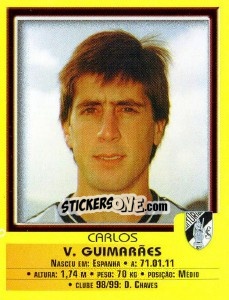 Figurina Carlos Manuel - Futebol 1999-2000 - Panini