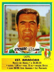 Sticker Leal - Futebol 1999-2000 - Panini