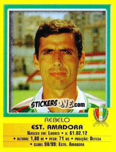 Sticker Aebelo - Futebol 1999-2000 - Panini