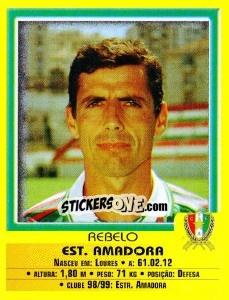 Figurina Aebelo - Futebol 1999-2000 - Panini