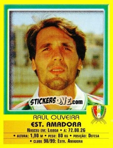 Figurina Raul Oliveira - Futebol 1999-2000 n. 125 - Panini