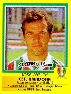 Sticker Jose Carlos - Futebol 1999-2000 - Panini