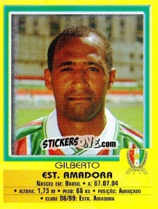 Figurina Gilberto - Futebol 1999-2000 - Panini