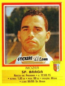 Figurina Mozea - Futebol 1999-2000 - Panini