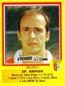 Sticker Bruno - Futebol 1999-2000 - Panini