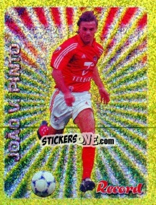 Sticker Joao Manuel Vieira Pinto - Futebol 1999-2000 n. 163 - Panini