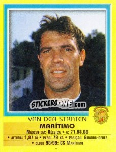 Sticker Van Der Straten - Futebol 1999-2000 n. 173 - Panini