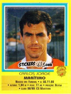 Cromo Carlos Jorge Camacho - Futebol 1999-2000 - Panini