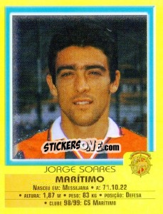 Sticker Jorge Soares - Futebol 1999-2000 n. 176 - Panini