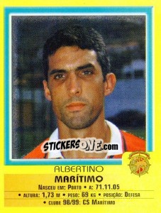 Figurina Albertino - Futebol 1999-2000 - Panini