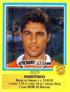 Sticker Zeca - Futebol 1999-2000 n. 180 - Panini