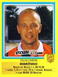 Figurina Asselman - Futebol 1999-2000 n. 181 - Panini