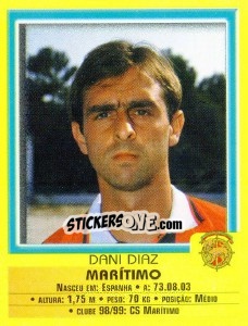 Sticker Dani Diaz - Futebol 1999-2000 n. 182 - Panini