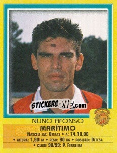 Sticker Nuno Afonso - Futebol 1999-2000 n. 188 - Panini