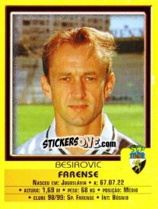 Sticker Besiaovic - Futebol 1999-2000 n. 195 - Panini