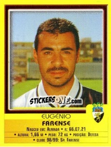 Sticker Eugenio - Futebol 1999-2000 n. 204 - Panini