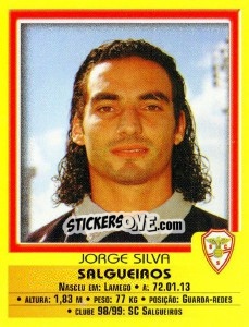 Sticker Jorge Silva - Futebol 1999-2000 n. 207 - Panini