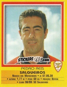 Sticker Pedros Reis - Futebol 1999-2000 - Panini