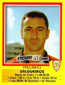 Sticker Paulinho - Futebol 1999-2000 n. 209 - Panini