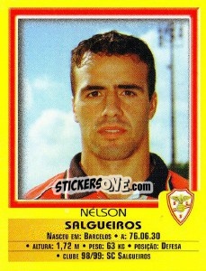 Sticker Nelson - Futebol 1999-2000 n. 212 - Panini