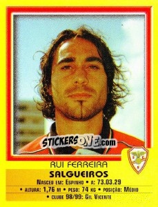 Sticker Rui Ferreira - Futebol 1999-2000 - Panini