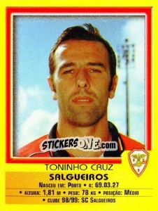 Sticker Toninho Cruz - Futebol 1999-2000 n. 216 - Panini