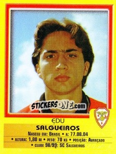 Cromo Edu - Futebol 1999-2000 - Panini