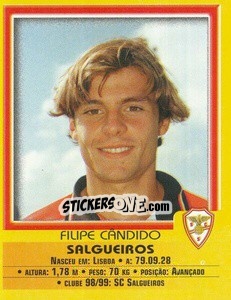 Sticker Filipe Candido - Futebol 1999-2000 n. 220 - Panini