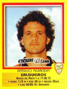 Sticker Basilio Almeida - Futebol 1999-2000 - Panini