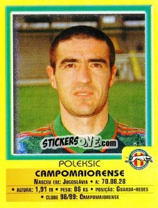 Sticker Poleksic - Futebol 1999-2000 n. 224 - Panini