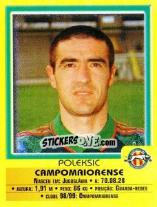 Cromo Poleksic - Futebol 1999-2000 - Panini