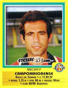 Cromo Mickey - Futebol 1999-2000 - Panini