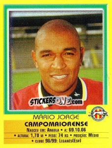 Sticker Mario Jorge - Futebol 1999-2000 - Panini