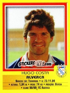 Figurina Hugo Costa - Futebol 1999-2000 - Panini