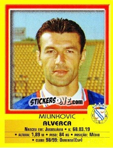 Sticker Milinkovic - Futebol 1999-2000 - Panini