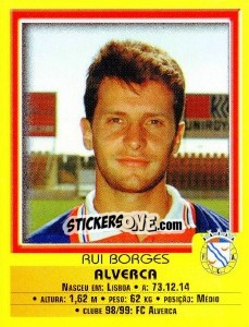 Sticker Rui Borges - Futebol 1999-2000 - Panini