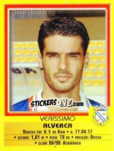 Sticker Verissimo - Futebol 1999-2000 n. 255 - Panini
