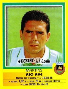 Sticker Martins - Futebol 1999-2000 - Panini
