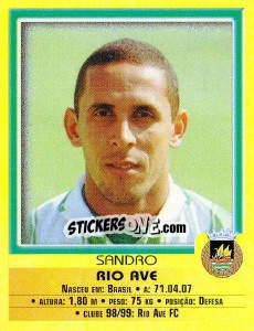 Cromo Sandao - Futebol 1999-2000 - Panini