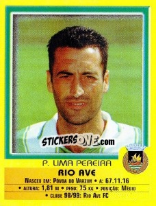 Sticker P. Lima Pereira - Futebol 1999-2000 n. 266 - Panini