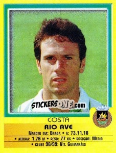 Sticker Costa - Futebol 1999-2000 - Panini