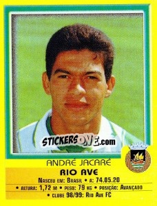 Cromo Andre Jacare - Futebol 1999-2000 - Panini