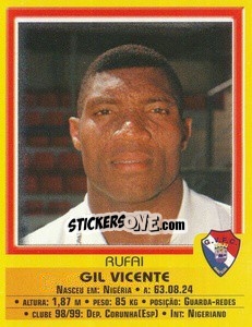 Sticker Rufai - Futebol 1999-2000 n. 275 - Panini