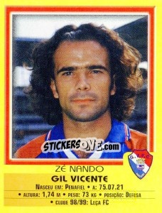 Sticker Ze Nando - Futebol 1999-2000 n. 279 - Panini