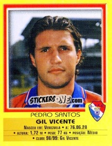 Sticker Pedro Santos - Futebol 1999-2000 n. 283 - Panini