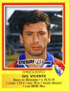 Sticker Fangueiro - Futebol 1999-2000 n. 284 - Panini
