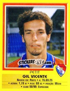 Sticker Petit - Futebol 1999-2000 - Panini