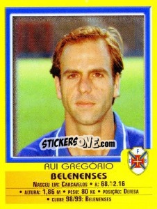 Cromo Rui Gregorio - Futebol 1999-2000 n. 297 - Panini