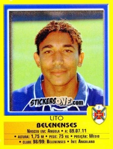 Sticker Lito - Futebol 1999-2000 n. 298 - Panini